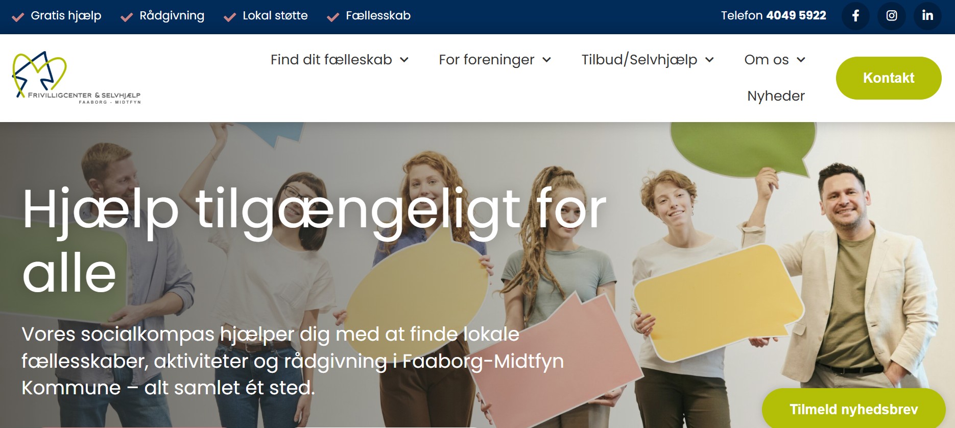 Ny hjemmeside